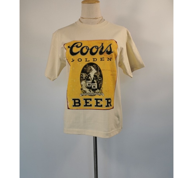 Cream coors beer graphic vintage look tee - Picture 4 of 5